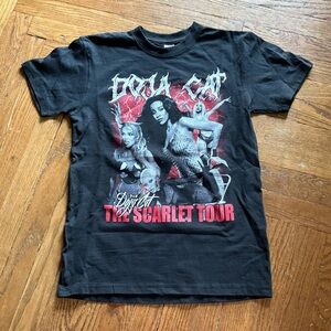 Doja Cat Scarlet Tour 2023 Concert T-Shirt Black Graphic Tee Size Small